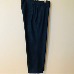 White House Black Market Denim Trouser Slacks!